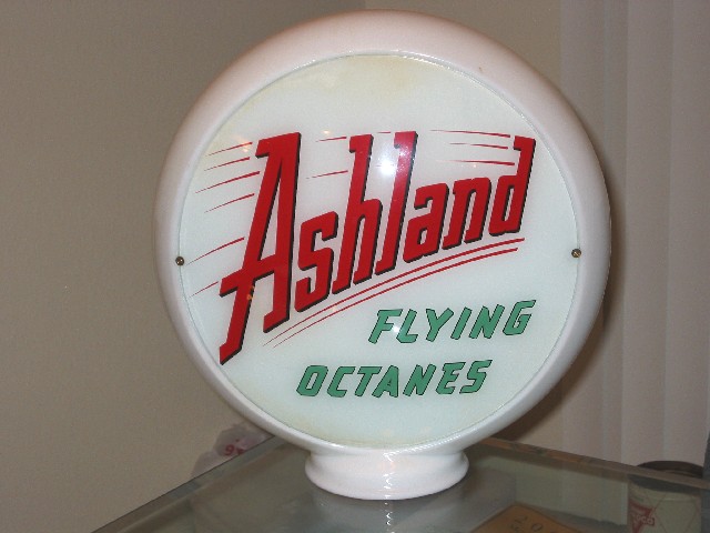 Ashland Oil Co Flying Octanes Aluminum Metal Sign 12" 